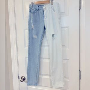 Denim Two-Tone Jeans. Youth 14.